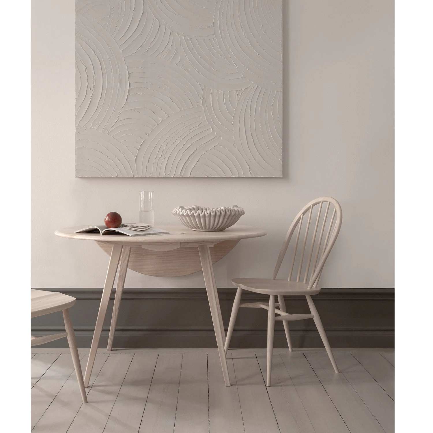 Ercol Windsor Dining Chair, Solid Ash - Image 3