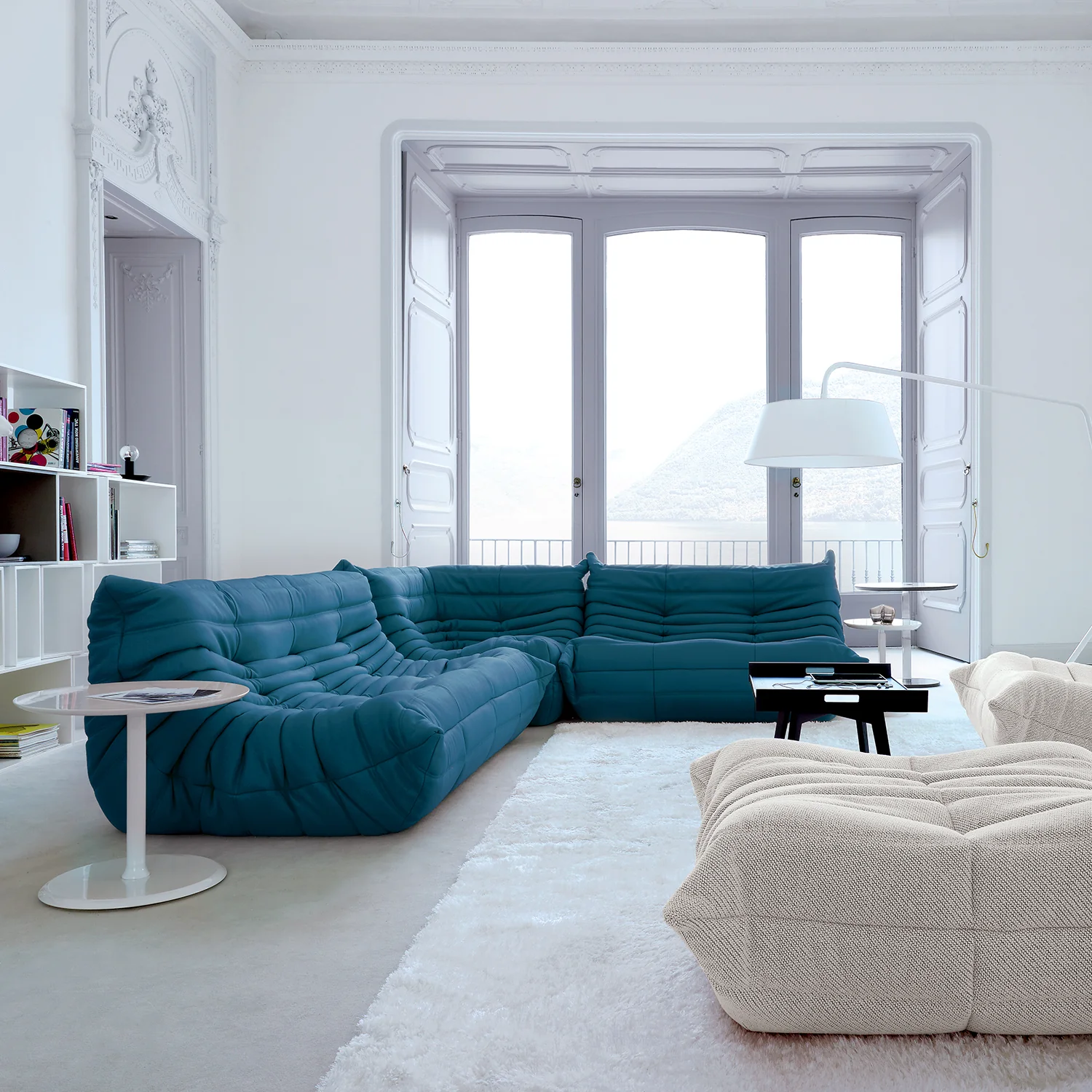 Togo Large Sofa, Alcantara Fabric - Image 4